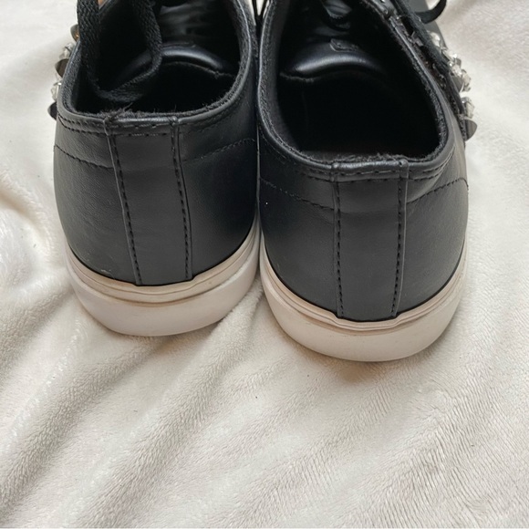 Guess Gally Black Silver Glitter Rhinestone Sneaker - Picture 4 of 12